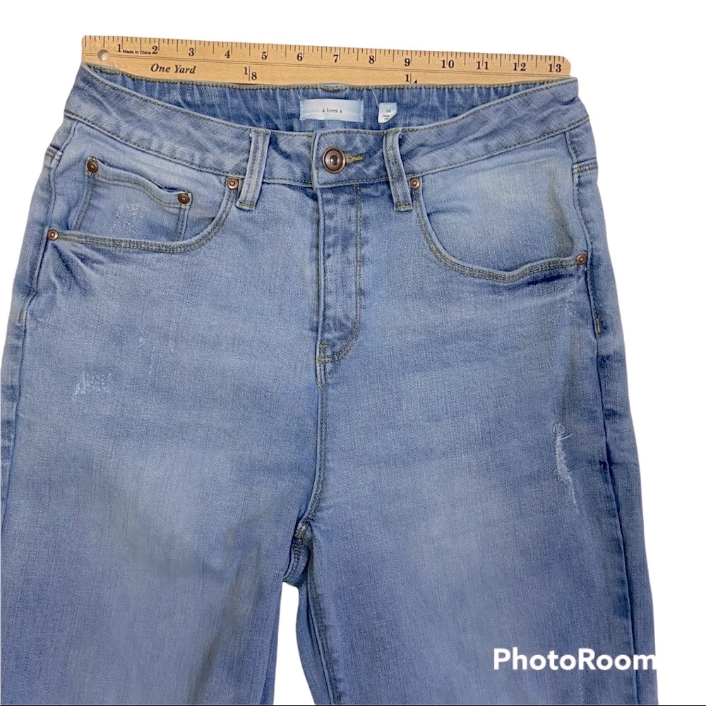 A Loves A Cropped Wide Leg High Waist Rise Jeans Women’s Size 28 - Picture 5 of 13
